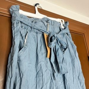 Denim Look Linen Trousers!